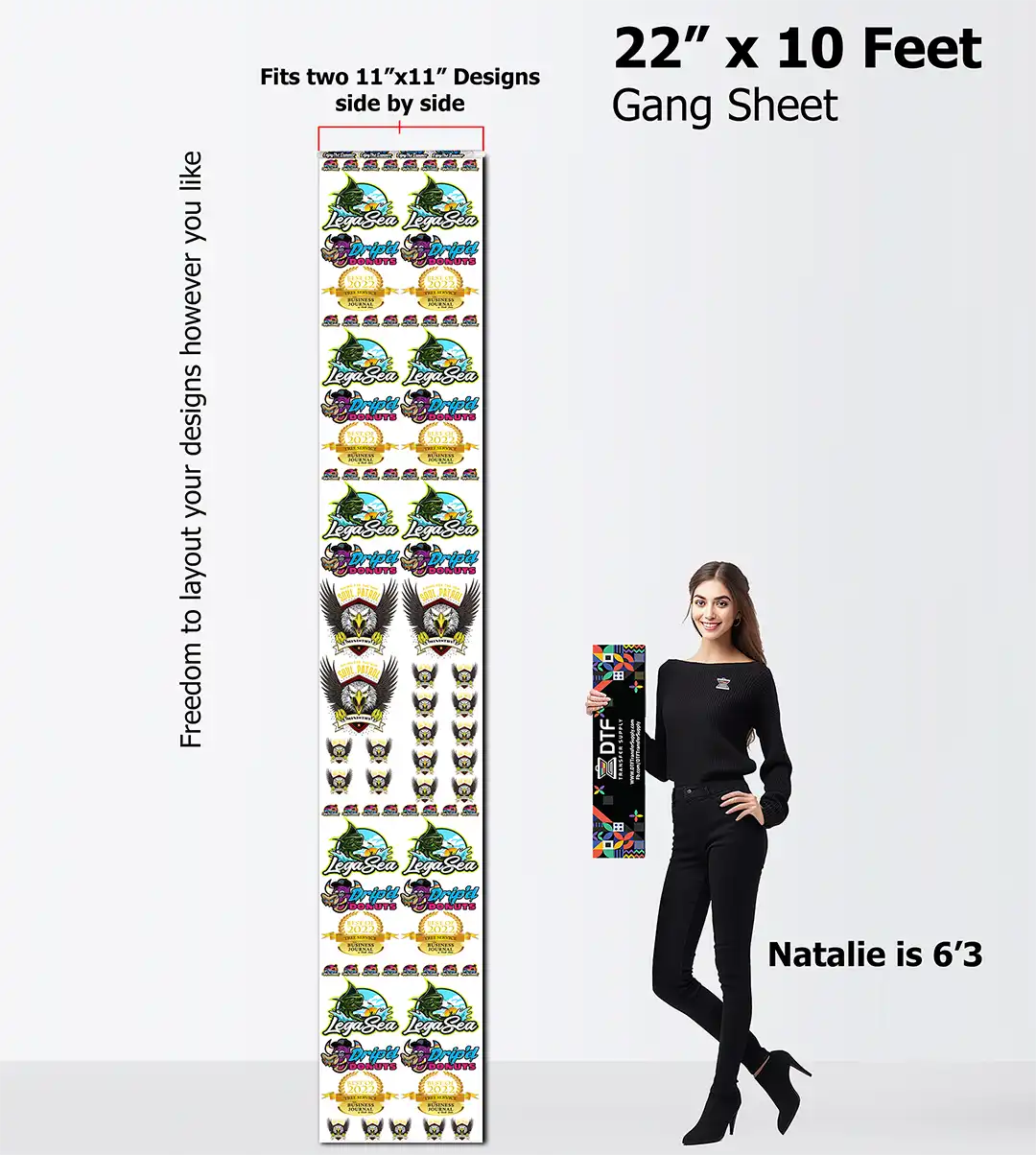 DTF Custom Transfer :: Single Image or Multiple Image (Gang) Sheet – MJ  Supply